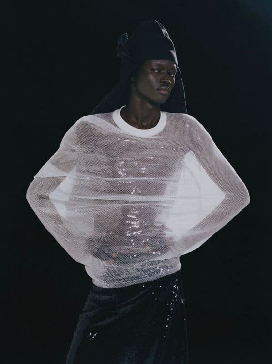 The Wall Street Journal - Feather Mesh and Sequins